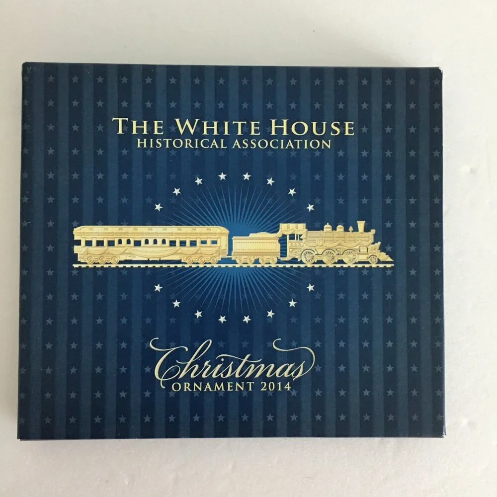 2014 White House Historical Association Christmas Ornament Train NEW!